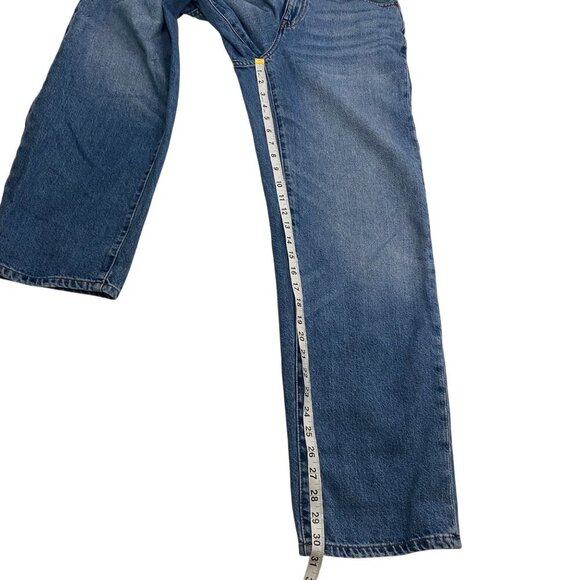 Madewell Curvy Baggy Straight Jeans mid Wash women’s 26 high rise - Picture 12 of 13